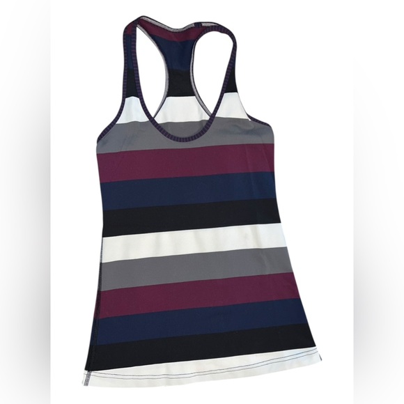 Lululemon Striped Racerback Tank – Size 4 - Picture 1 of 2